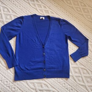 L Royal blue cardigan